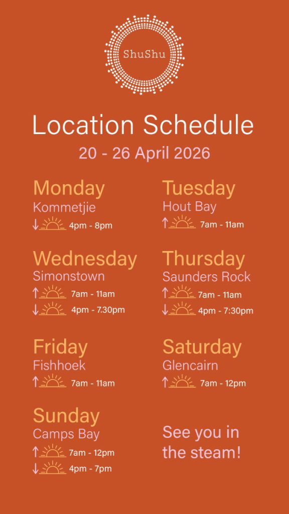 ShuShu Sauna Schedule